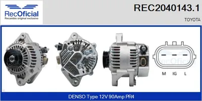 Alternator Toyota YARIS · Toyota YARIS VERSO