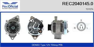 Alternator Toyota CARINA V Saloon · Toyota CARINA V · Toyota CARINA V Estate