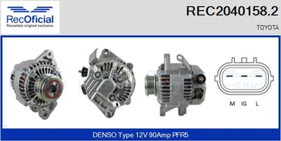 Alternator Toyota YARIS · Toyota YARIS VERSO