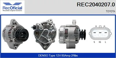 Alternator Toyota LAND CRUISER · Toyota 4 RUNNER II · Toyota LAND CRUISER 90
