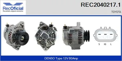 Alternator Toyota LAND CRUISER 80