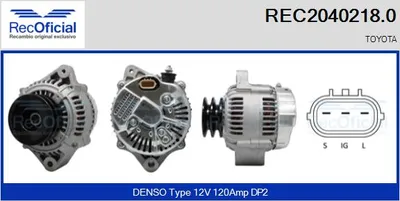 Alternator Toyota LAND CRUISER 80 · Toyota LAND CRUISER 100