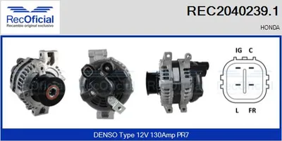 Alternator Honda ACCORD VI · Honda CR-V II · Honda ACCORD VII