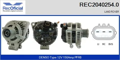 Alternator Land Rover DISCOVERY III · Land Rover RANGE ROVER SPORT I