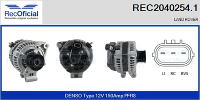 Alternator Land Rover DISCOVERY III · Land Rover RANGE ROVER SPORT I