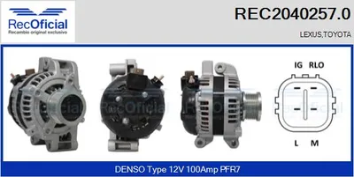 Alternator Toyota AVENSIS Saloon · Toyota AVENSIS Estate · Toyota AVENSIS