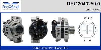 Alternator Lexus IS II · Toyota RAV 4 III · Toyota AVENSIS Saloon