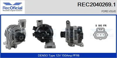 Alternator Ford FOCUS C-MAX · Volvo S40 II · Volvo V50