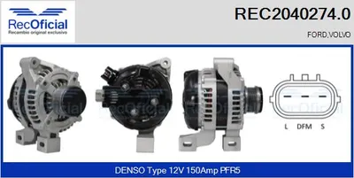 Alternator Volvo S40 II · Volvo V50 · Ford FOCUS II