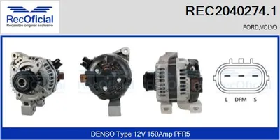 Alternator Volvo S40 II · Volvo V50 · Ford FOCUS II