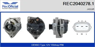 Alternator Jaguar XK 8 Coupe · Jaguar XK 8 Convertible · Jaguar S-TYPE II