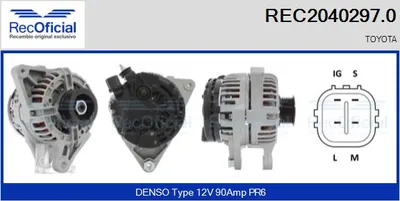 Alternator Toyota YARIS · Toyota COROLLA · Toyota COROLLA Saloon
