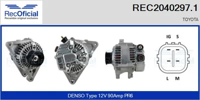 Alternator Toyota YARIS · Toyota COROLLA · Toyota COROLLA Saloon