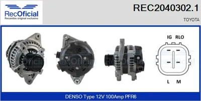 Alternator Toyota RAV 4 III · Toyota AURIS · Toyota AVENSIS Saloon