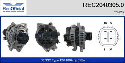 Alternator Toyota YARIS · Toyota AURIS