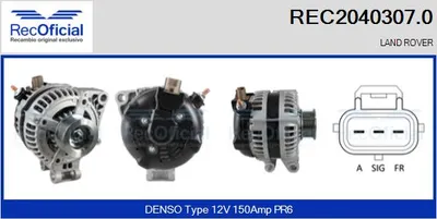Alternator Land Rover RANGE ROVER SPORT I