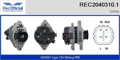 Alternator Toyota YARIS