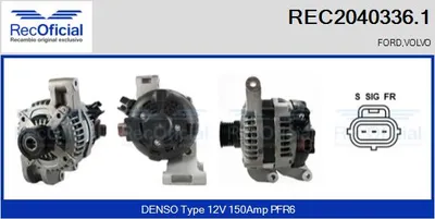 Alternator Ford FOCUS C-MAX · Volvo S40 II · Volvo V50