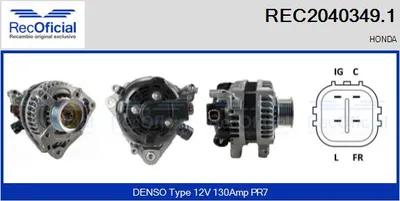 Alternator Honda CR-V III · Honda ACCORD VIII · Honda ACCORD VIII Estate