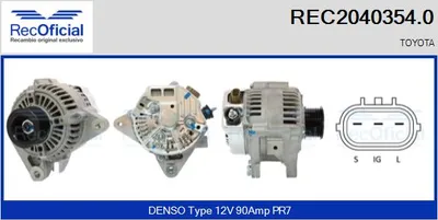 Alternator Toyota AVENSIS · Toyota AVENSIS Estate · Toyota AVENSIS Liftback
