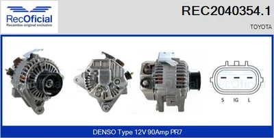 Alternator Toyota AVENSIS · Toyota AVENSIS Estate · Toyota AVENSIS Liftback