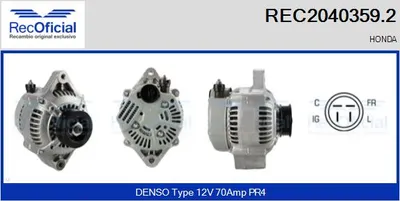 Alternator Honda CIVIC V Saloon · Honda CIVIC V Coupe · Honda CRX III