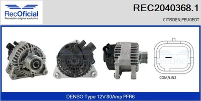 Alternator Peugeot 208 I · Peugeot 2008 I