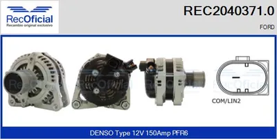 Alternator Ford FIESTA VI · Ford C-MAX II · Ford GRAND C-MAX