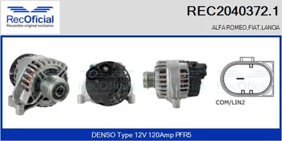 Alternator Fiat 500 · Alfa Romeo MITO · Fiat 500 C
