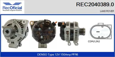Alternator Land Rover RANGE ROVER SPORT I · Land Rover DISCOVERY IV