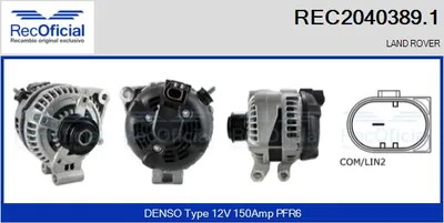 Alternator Land Rover RANGE ROVER SPORT I · Land Rover DISCOVERY IV