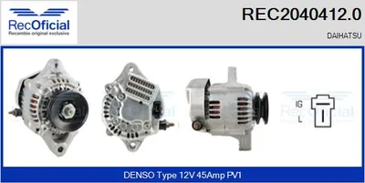 Alternator Daihatsu CHARADE II · Daihatsu CHARADE III