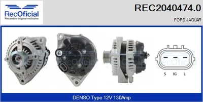 Alternator Jaguar XK 8 Coupe · Jaguar XK 8 Convertible · Jaguar S-TYPE II