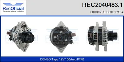Alternator Toyota AYGO · Citroën C1 II · Peugeot 108