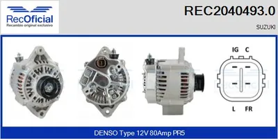 Alternator Suzuki SWIFT III · Suzuki GRAND VITARA II