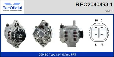 Alternator Suzuki SWIFT III · Suzuki GRAND VITARA II