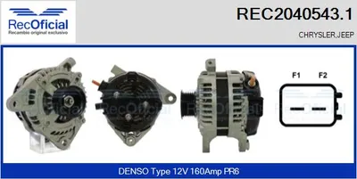Alternator Chrysler GRAND VOYAGER V · Jeep WRANGLER III