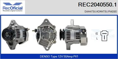 Alternator Daihatsu CUORE II · Daihatsu HIJET Van · Daihatsu HIJET Bus