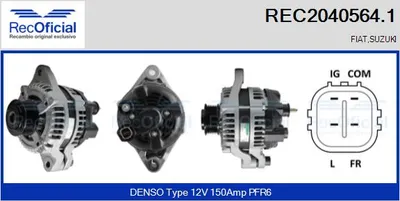 Alternator Fiat SEDICI · Suzuki SX4