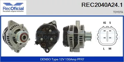 Alternator Toyota HIACE IV Van · Toyota LAND CRUISER PRADO · Toyota DYNA Platform/Chassis (KD_, LY_, _Y2_, _U3_, _U4_, _U6_, _U8