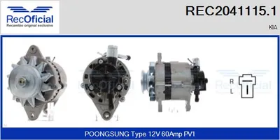 Alternator Kia K2700