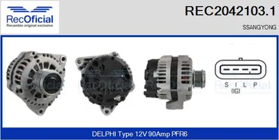 Alternator Ssangyong MUSSO · Ssangyong MUSSO SPORTS
