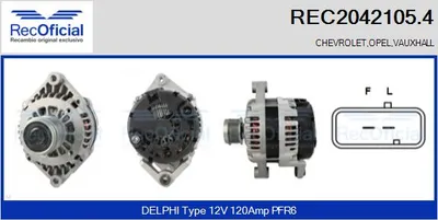 Alternator Chevrolet LACETTI · Chevrolet NUBIRA Saloon · Chevrolet NUBIRA Estate