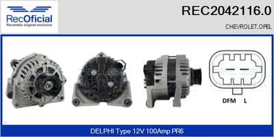 Alternator Chevrolet CRUZE · Opel ASTRA J · Opel ASTRA J Sports Tourer