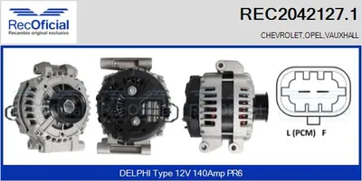 Alternator Opel MOKKA / MOKKA X