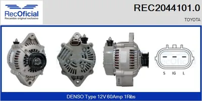 Alternator Toyota HIACE IV Bus