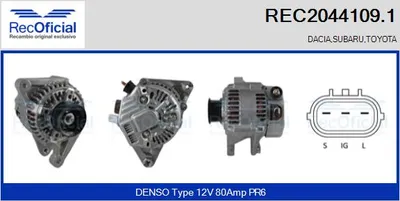 Alternator Toyota CELICA Coupe · Toyota MR2 III · Toyota RAV 4 II