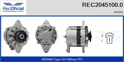 Alternator Nissan MICRA I · Nissan CHERRY III · Nissan SUNNY I