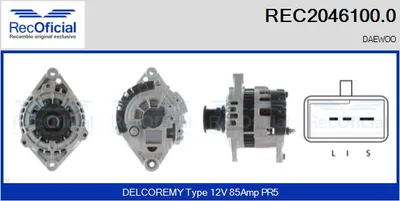 Alternator Daewoo ESPERO · Daewoo NEXIA · Daewoo NEXIA Saloon