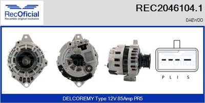 Alternator Daewoo ESPERO